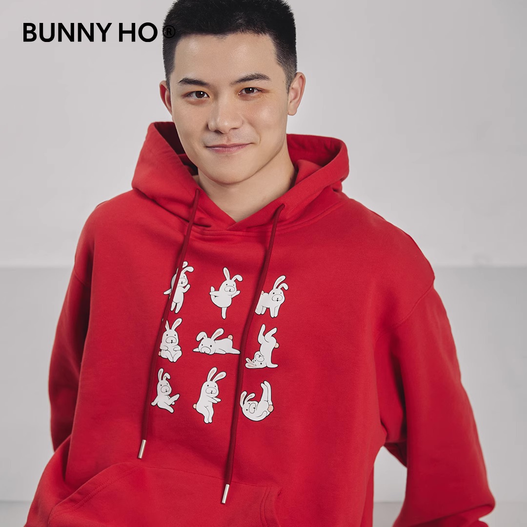 Bunny Ho 多元宇宙兔 2023春季宽松纯棉卡通印花带